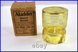 Vintage Aladdin Brass Insect Bug Screen NOS Original Aladdin Box