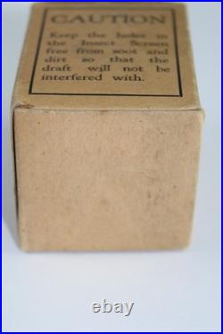 Vintage Aladdin Brass Insect Bug Screen NOS Original Aladdin Box