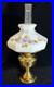 Vintage Aladdin Brass Kerosene Lamp #23 with Floral Morning Glory Shade