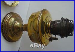 Vintage Aladdin Brass Kerosene Lamp Model 12 Burner Glass Chimney