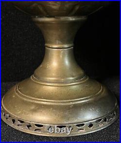 Vintage Aladdin Brass Kerosene Lamp Model 6 with Globe 1915-1916