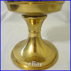 Vintage Aladdin Brass Kerosene Lamp with Wick, Mantle & Gallery with Glass Chimney