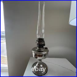 Vintage Aladdin Brass Kerosene Mantle Oil Lamp Base Metal Model No. 12