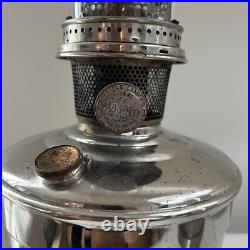 Vintage Aladdin Brass Kerosene Mantle Oil Lamp Base Metal Model No. 12