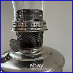 Vintage Aladdin Brass Kerosene Mantle Oil Lamp Base Metal Model No. 12