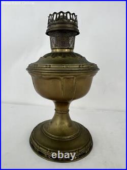 Vintage Aladdin Brass Kerosene Mantle Oil Lamp Base Metal Model No. 7