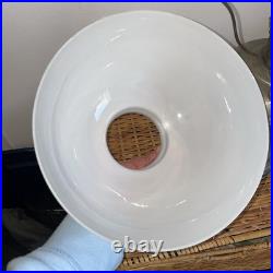 Vintage Aladdin Brass Model 9 Lamp Milk Glass Shade Kerosene Vintage Aladdin Brass Model 9 Lamp Milk Glass Shade Kerosene