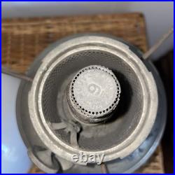 Vintage Aladdin Brass Model 9 Lamp Milk Glass Shade Kerosene