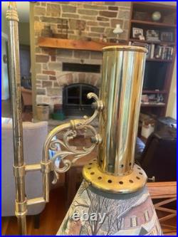 Vintage Aladdin Brass Student Lamp Electric 75th Anniversary