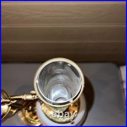 Vintage Aladdin Brass Student Lamp MilkGlass Shade Electric75th Anniversary