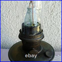 Vintage Aladdin Bronze Treasure Oil Lamp Nu-type Brass Model B