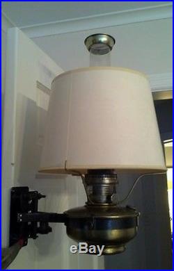 Vintage Aladdin Caboose Railroad Kerosene Lamp 21C -Complete w Hardware & Shade