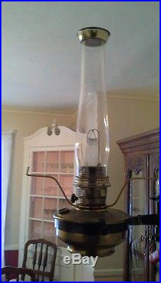 Vintage Aladdin Caboose Railroad Kerosene Lamp 21C -Complete w Hardware & Shade