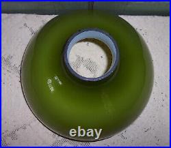 Vintage Aladdin Cased Green Globe Oil Kerosene Lamp Light Shade 12 Fitter