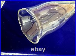 Vintage Aladdin Clear Beta Crystal Cathedral Oil Lamp With Burner & Chimney