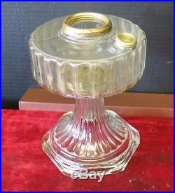 Vintage Aladdin Clear Corinthian Oil Lamp