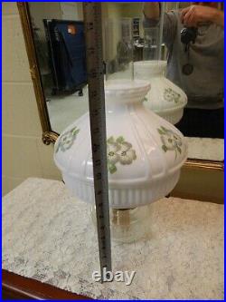 Vintage Aladdin Clear Crystal Lincoln Drape Lamp Model 23 Burner/Chimney Shade