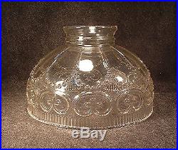 Vintage Aladdin Clear Glass Kerosene Oil Lamp 10 Inch Shade