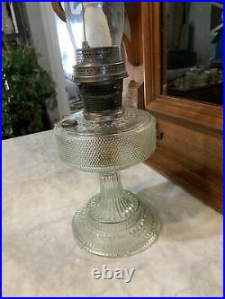 Vintage Aladdin Clear Glass Model B Kerosene Lamp