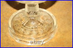 Vintage Aladdin Clear Glass Washington Drape Oil Lamp with NU-TYPE B Burner