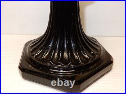 Vintage Aladdin Clear Over Black Base Kerosene Lamp B-burner