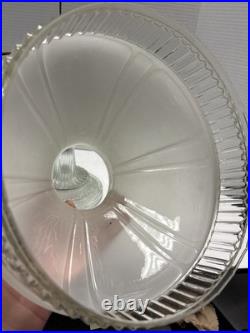 Vintage Aladdin Clear Round Base Model B Burner Shade Nu Type Oil Lamp