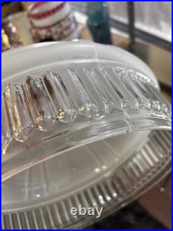 Vintage Aladdin Clear Round Base Model B Burner Shade Nu Type Oil Lamp