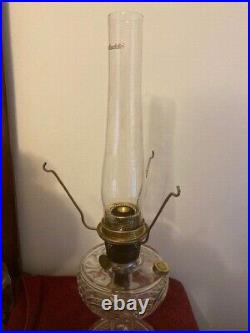 Vintage Aladdin Clear Washington Drape'A' Lamp with NU-TYPE B Burner 1933-1955
