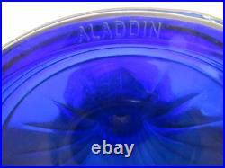 Vintage Aladdin Cobalt Blue Oil Lamp with Nu-Type B Burner