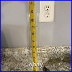 Vintage Aladdin Cobalt Blue Tall Lincoln Drape Converted Oil Lamp with Shade