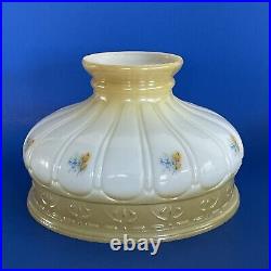 Vintage Aladdin Coleman, Rayo 10 Fitter Gold Oil Or Electric Glass Lamp Shade