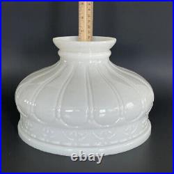 Vintage Aladdin Coleman, Rayo 10 Fitter White Oil Or Electric Glass Lamp Shade