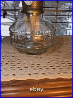 Vintage Aladdin Colonial Squares Model C 20 Oil Lamp With New Wick