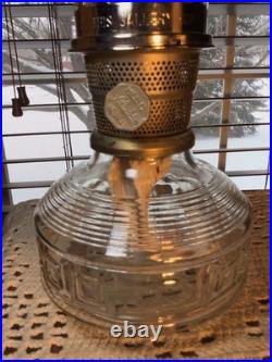 Vintage Aladdin Colonial Squares Model C 20 Oil Lamp With New Wick