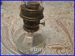 Vintage Aladdin Colonial Squares Oil Lamp # 23 Burner, Orig. Complete