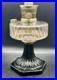 Vintage Aladdin Corinthian Clear & Black Oil Lamp With Model B Burner (withIssues)