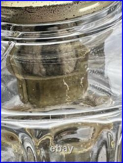 Vintage Aladdin Corinthian Clear & Black Oil Lamp With Model B Burner (withIssues) Vintage Aladdin Corinthian Clear & Black Oil Lamp With Model B Burner (withIssues)