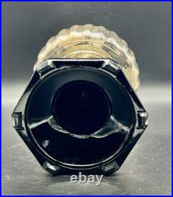 Vintage Aladdin Corinthian Clear & Black Oil Lamp With Model B Burner (withIssues)