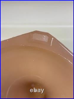 Vintage Aladdin Corinthian Oil Lamp Rose Moonstone Model B Burner 1930s Pink
