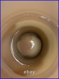 Vintage Aladdin Corinthian Oil Lamp Rose Moonstone Model B Burner 1930s Pink