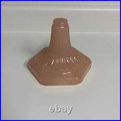 Vintage Aladdin Corinthian Oil Lamp Rose Moonstone W Model B Burner Pink