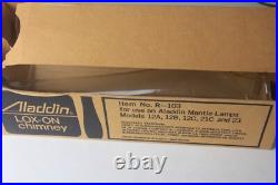 Vintage Aladdin Diamond Quilt Moonstone Kerosene Lamp Pink & White Read