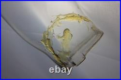 Vintage Aladdin Diamond Quilt Moonstone Kerosene Lamp Pink & White Read