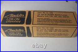 Vintage Aladdin Diamond Quilt Moonstone Kerosene Lamp Pink & White Read