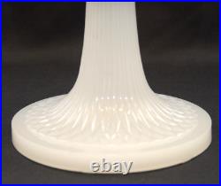 Vintage Aladdin Diamond Quilt Pattern White Moonstone Kerosene Oil Lamp Base
