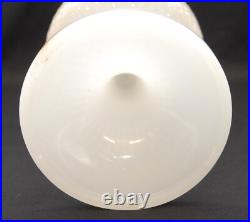 Vintage Aladdin Diamond Quilt Pattern White Moonstone Kerosene Oil Lamp Base