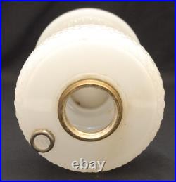 Vintage Aladdin Diamond Quilt Pattern White Moonstone Kerosene Oil Lamp Base