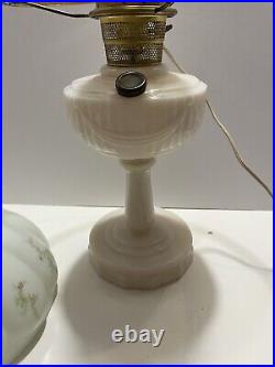 Vintage Aladdin Electrified Lamp With Shade