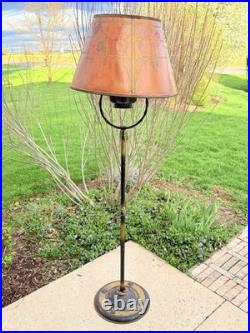 Vintage Aladdin Floor Lamp Birdcage 1251 with Shade