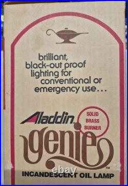 Vintage Aladdin Genie 23 New Old Stock In Original Box Open Box